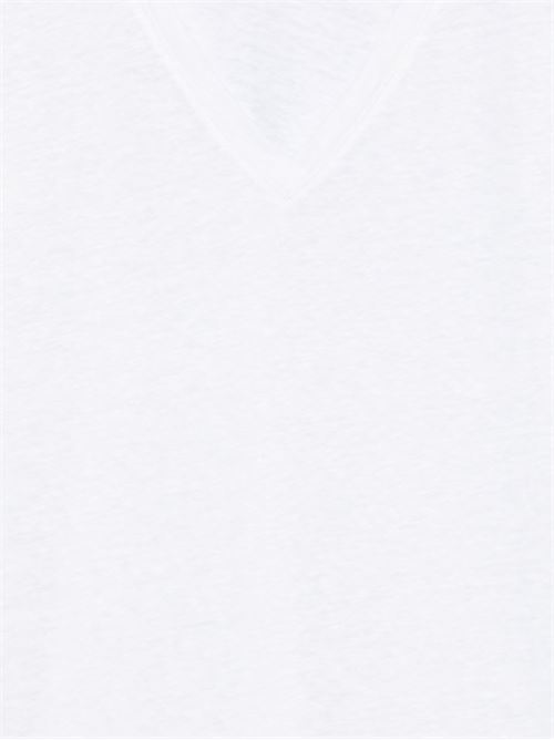 T-shirt donna Majestic Filatures scollo v bianca MAJESTIC FILATURES | E26M011FTS164001